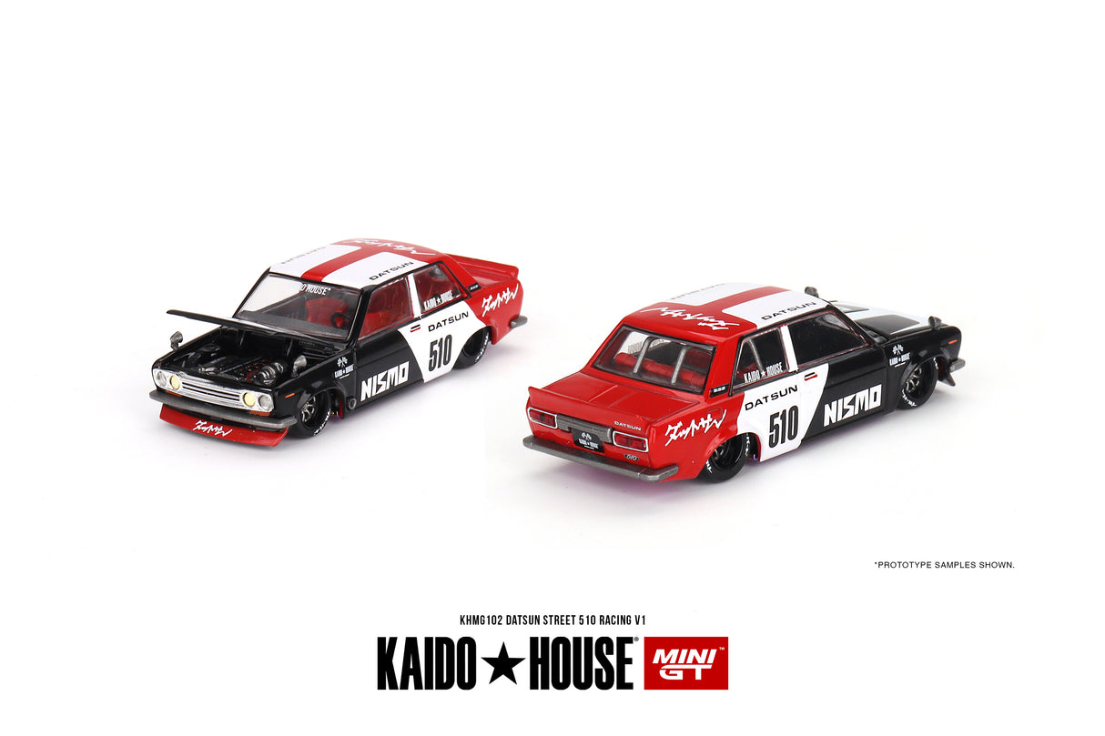 Mini GT x Kaido House Datsun Street 510 Racing Kaido V1 1/64 Scale