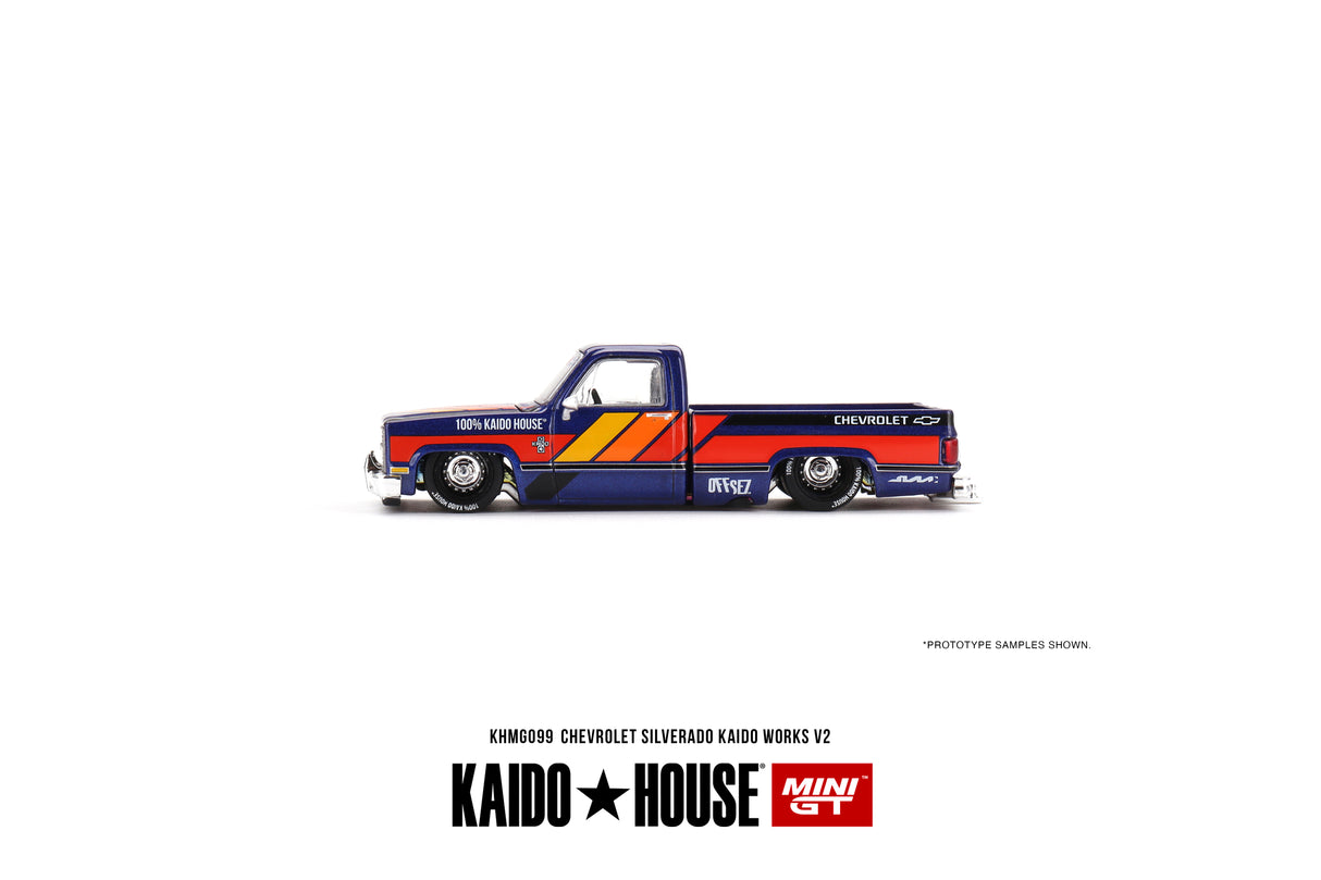 Mini GT x Kaido House Chevrolet Silverado KAIDO Works V2 1/64 Scale