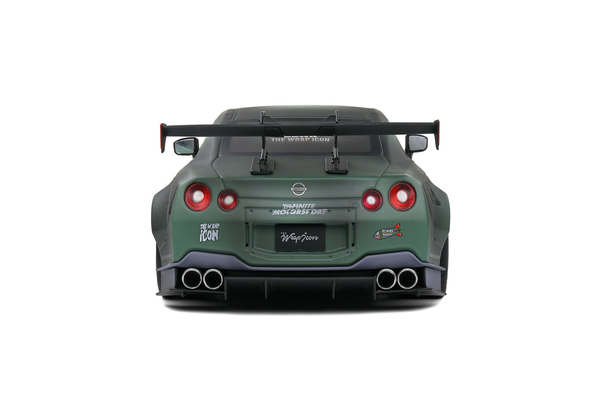 Solido NISSAN GT-R (R35) W/ LIBERTY WALK BODY KIT 2.0 ARMY FIGHTER – 2022 1/18 Scale