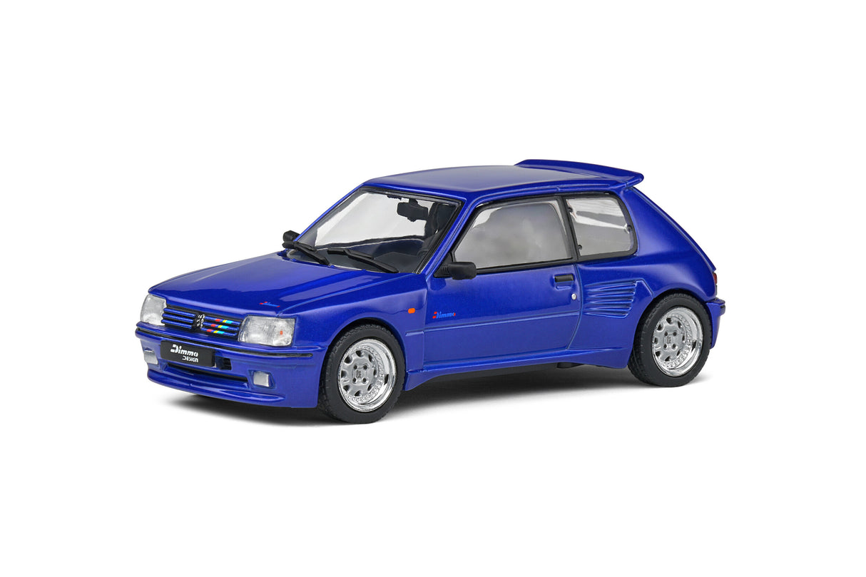 Solido Peugeot 205 GTI Dimma Body Kit 1989 Metallic Blue 1/43 Scale