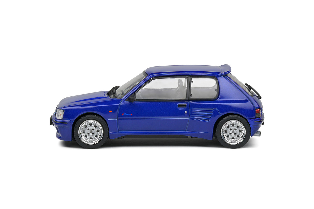 Solido Peugeot 205 GTI Dimma Body Kit 1989 Metallic Blue 1/43 Scale
