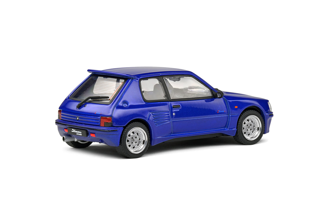 Solido Peugeot 205 GTI Dimma Body Kit 1989 Metallic Blue 1/43 Scale