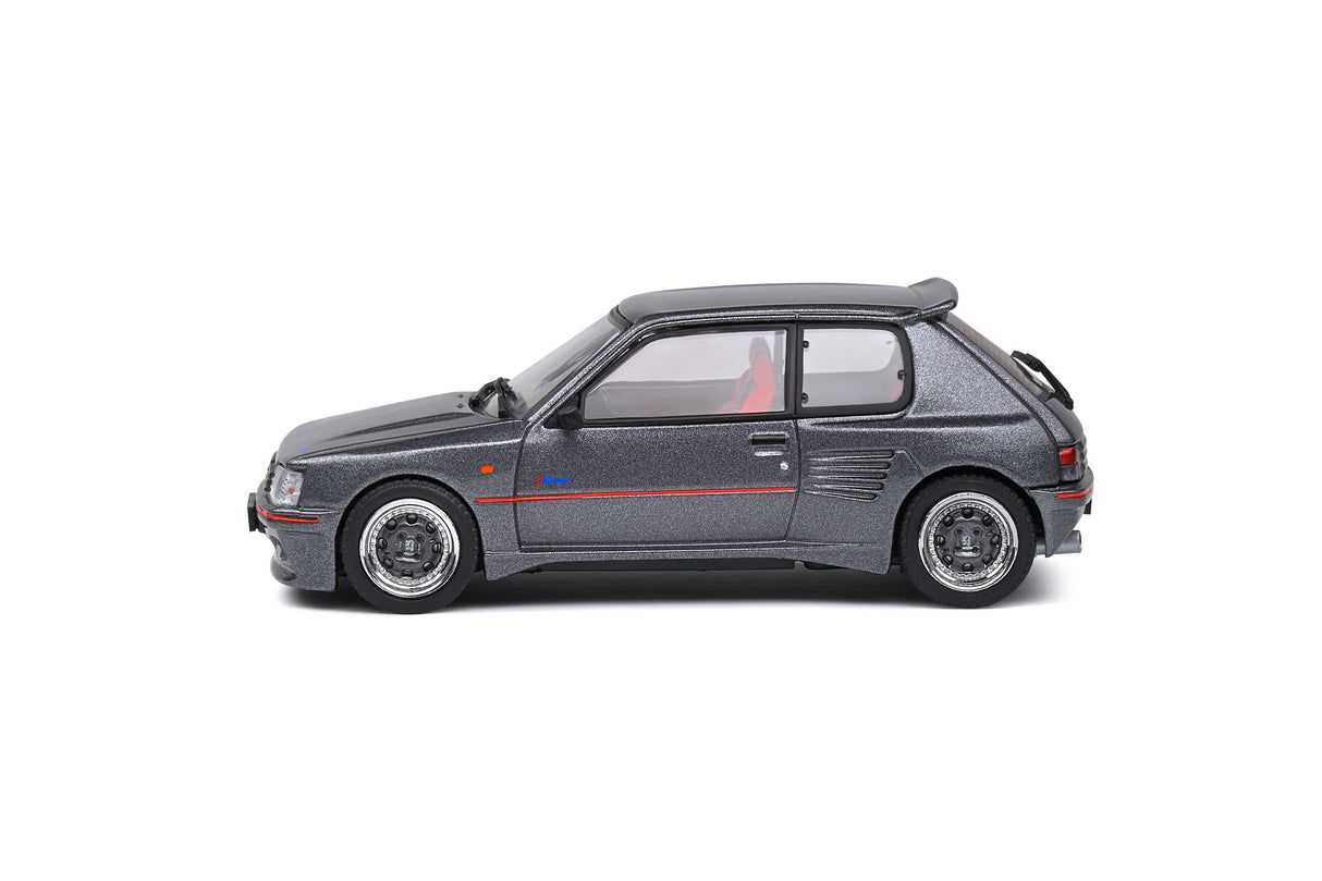 Solido Peugeot 205 GTI Dimma Body Kit 1988 Metallic Grey 1/43 Scale