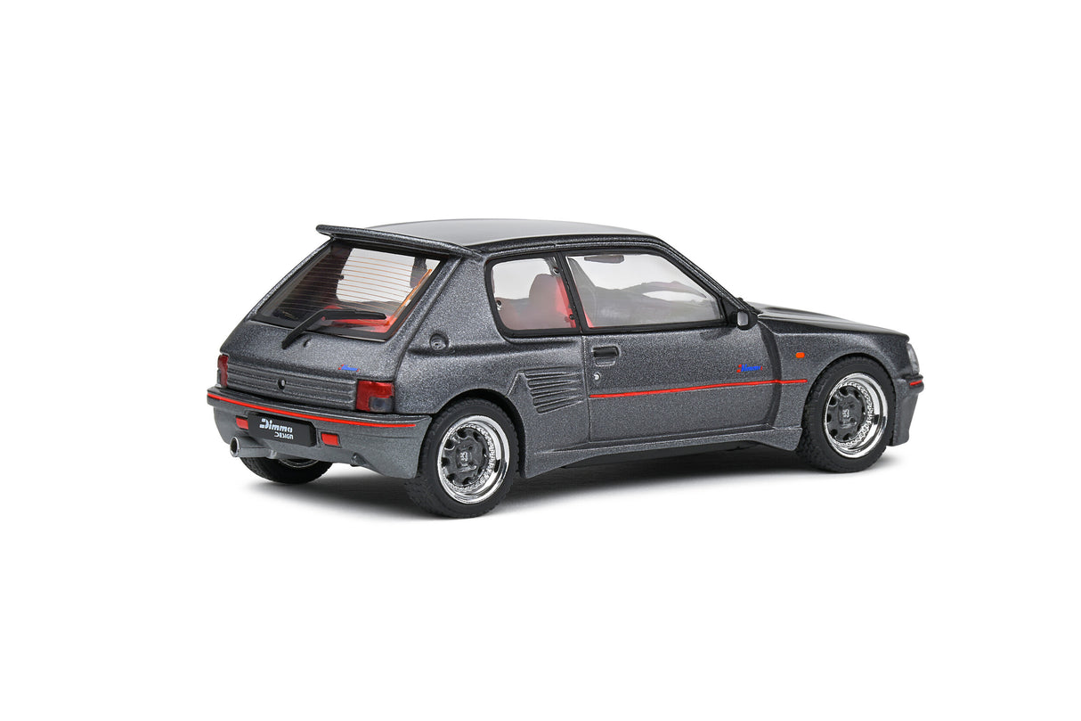 Solido Peugeot 205 GTI Dimma Body Kit 1988 Metallic Grey 1/43 Scale