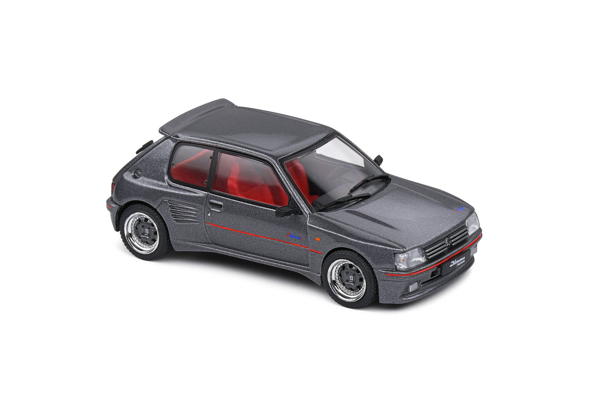 Solido Peugeot 205 GTI Dimma Body Kit 1988 Metallic Grey 1/43 Scale