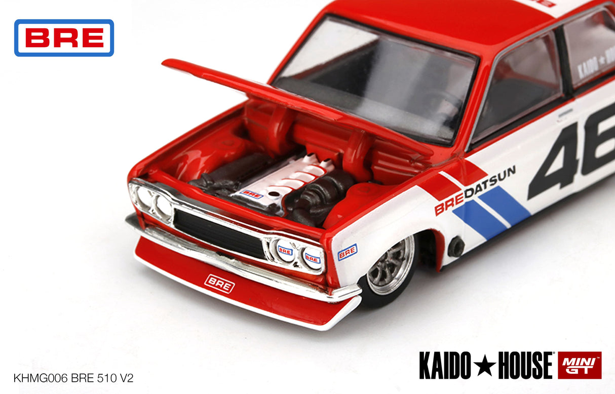 Mini GT x Kaido House Datsun 510 Pro Street BRE510 V2 1/64 Scale