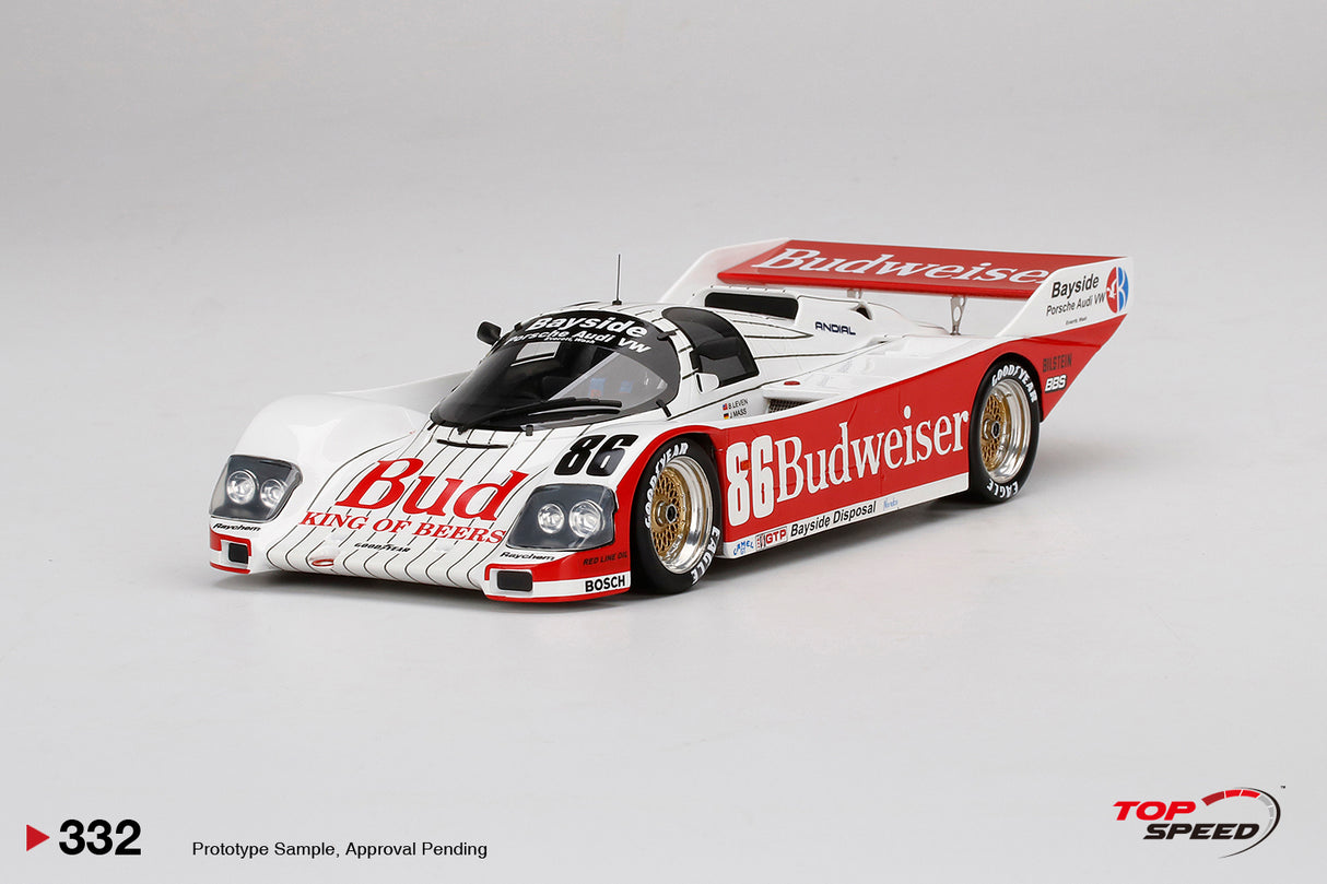 TopSpeed Porsche 962 #86 1987 Sebring 12 Hours Winner - 1/18 Scale Resin Model