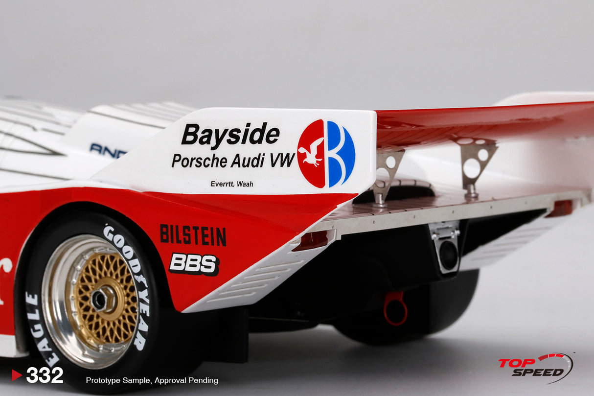TopSpeed Porsche 962 #86 1987 Sebring 12 Hours Winner - 1/18 Scale Resin Model