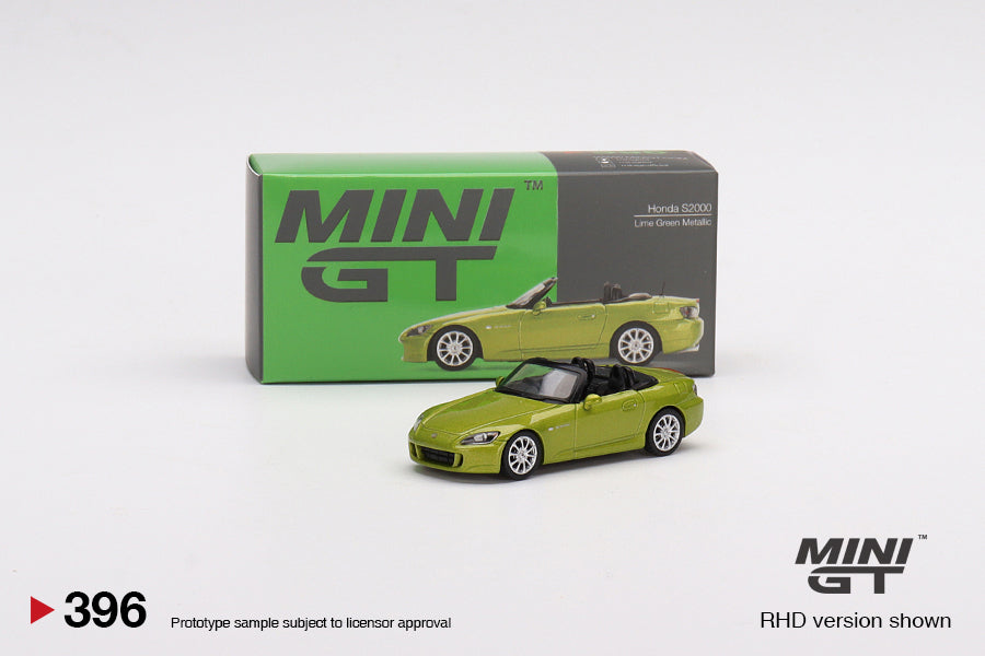 Mini GT Honda S2000 AP2 Lime Green Metallic (LHD) 1/64 Scale