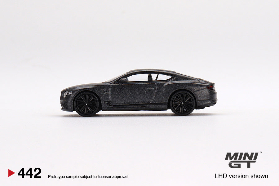 Mini GT Bentley Continental GT Speed 2022 Anthracite Satin (LHD) 1/64 Scale