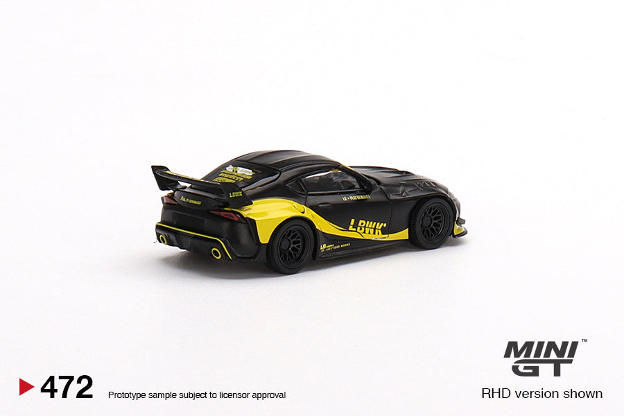Mini GT Toyota GR Supra LB-Works Matte Black 1/64 Scale