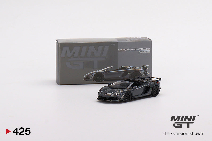 Mini GT Lamborghini Aventador SVJ Roadster Griglo Telesto (LHD) 1/64 Scale