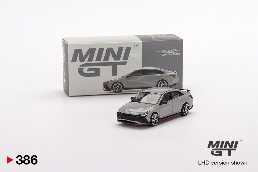 Mini GT Hyundai Elantra N Cyber Grey (LHD) 1/64 Scale
