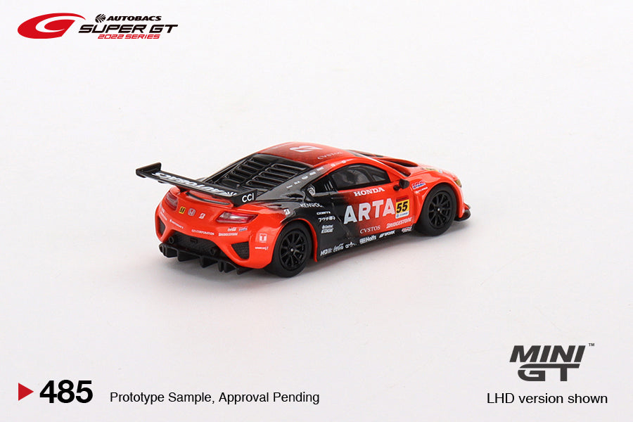 Mini GT Honda NSX GT3 EVO22 #55 ARTA 2022 Super GT Series 1/64 Scale