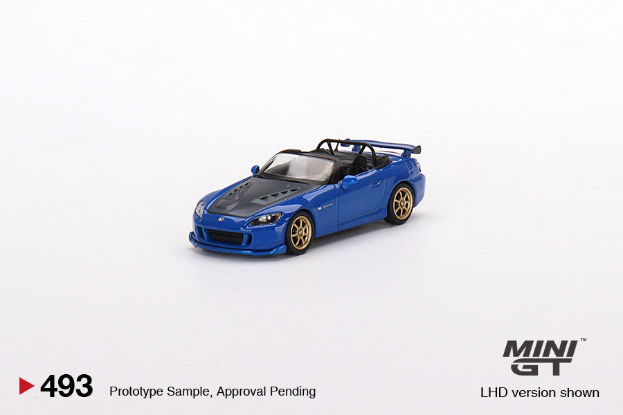 Mini GT Honda S2000 (AP2) Mugen Monte Carlo Blue Pearl (RHD) 1/64 Scale