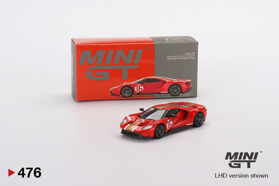 Mini GT Ford GT Alan Mann Heritage Edition (LHD) 1/64 Scale