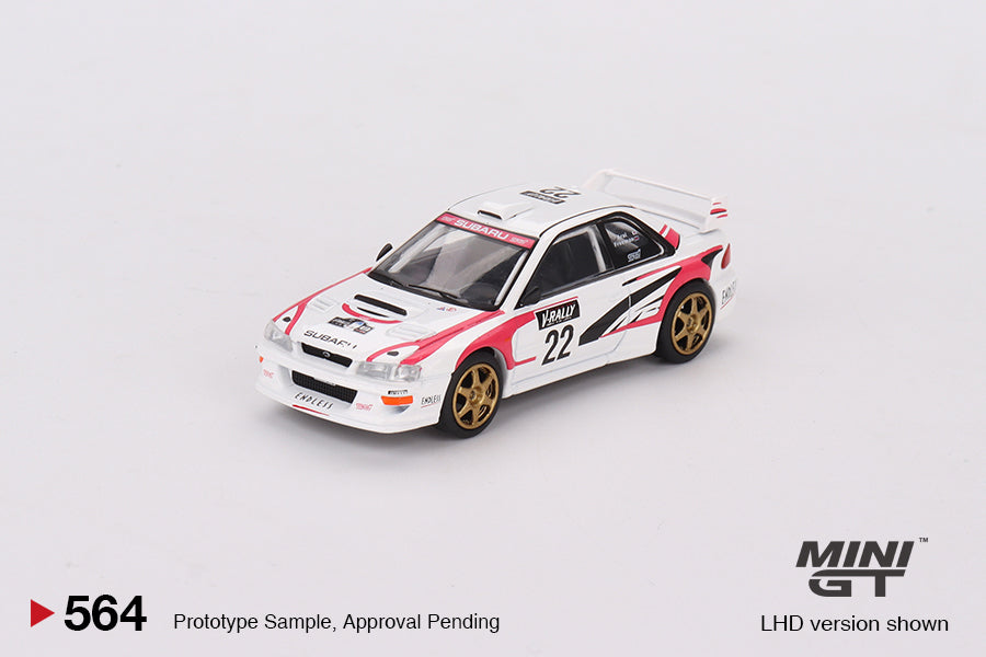 Mini GT Subaru Impreza WRC98 1999 Rally Tour De Corse #22 (LHD) 1/64 Scale