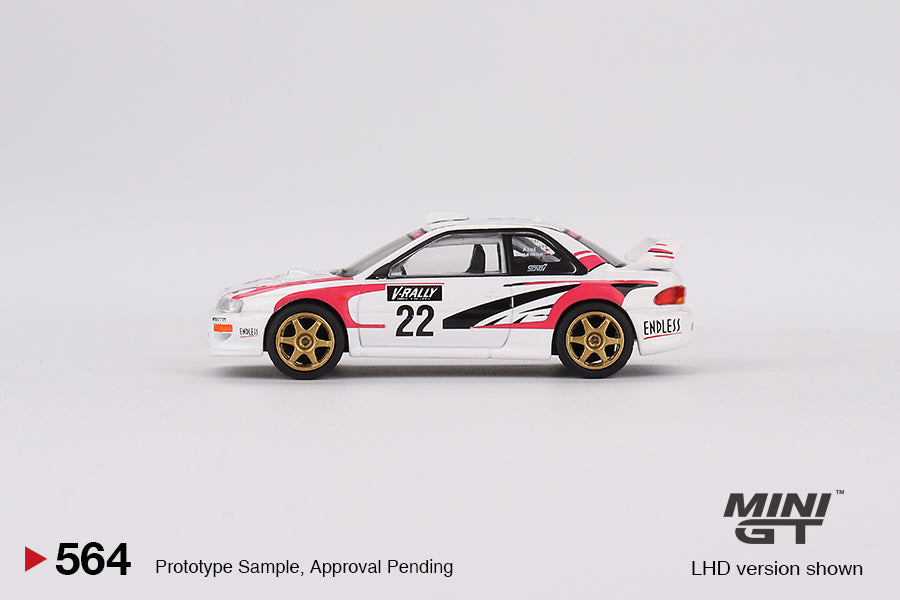 Mini GT Subaru Impreza WRC98 1999 Rally Tour De Corse #22 (LHD) 1/64 Scale