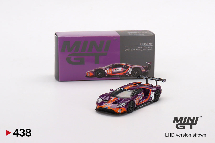 Mini GT Ford GT #85 2019 24Hr Le Mans Lm GTE-Am Keating Motorsports (LHD) 1/64 Scale