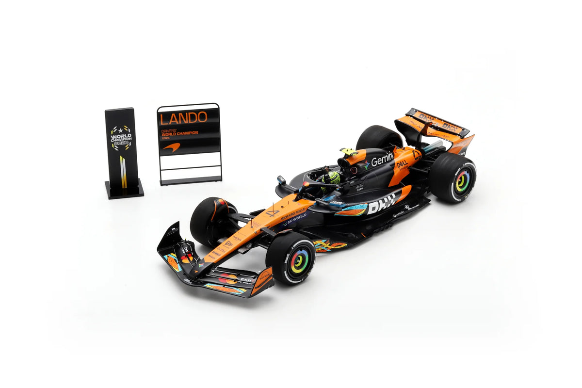 Spark McLaren MCL39 #4 Lando Norris Abu Dhabi F1 GP 2025 F1 Champion 1/18 Scale 18S1118