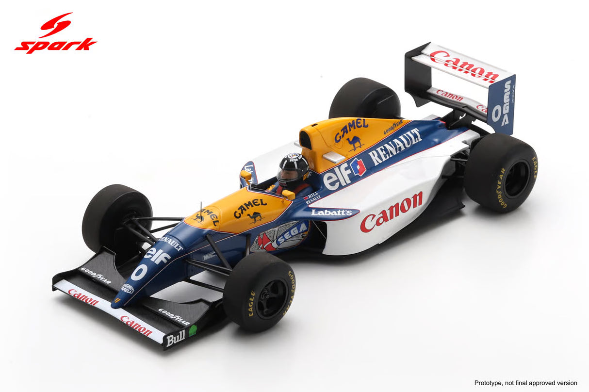 Spark Williams FW15C #0 Damon Hill Winner Italian F1 Grand Prix 1993 1/18 Scale