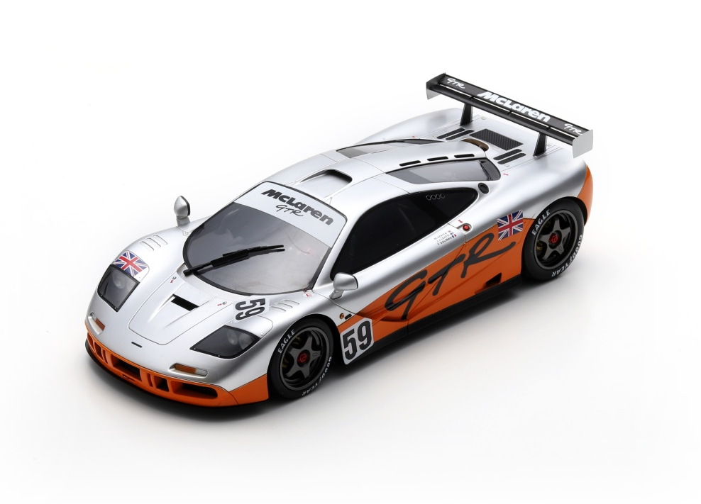 Spark McLaren F1 GTR #59 Kokusai Kaihatsu Racing Prequalifying Le Mans 1995 1/18 Scale 18S874