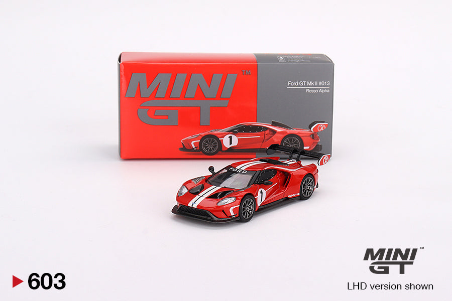 Mini GT Ford GT MK II #013 Rosso Alpha (LHD) 1/64 Scale