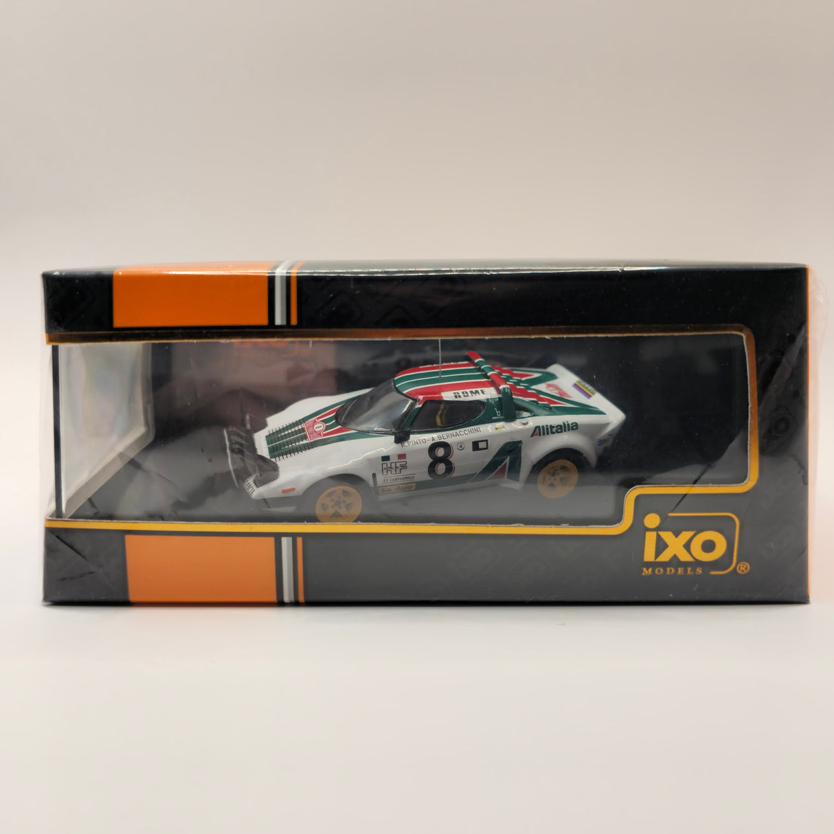 IXO Lancia Stratos HF No.8 Pinto Monte Carlo 1976 1/43 Scale