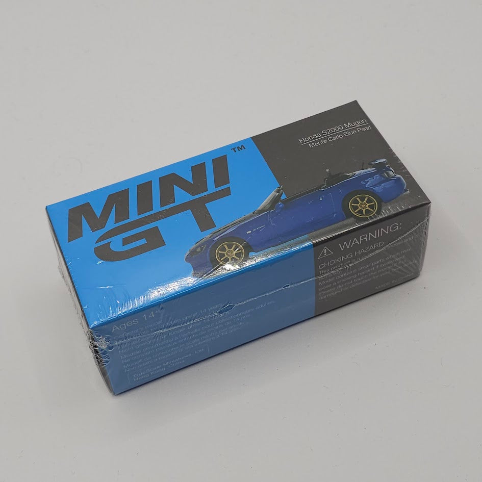 Mini GT Honda S2000 (AP2) Mugen Monte Carlo Blue Pearl (RHD) 1/64 Scale