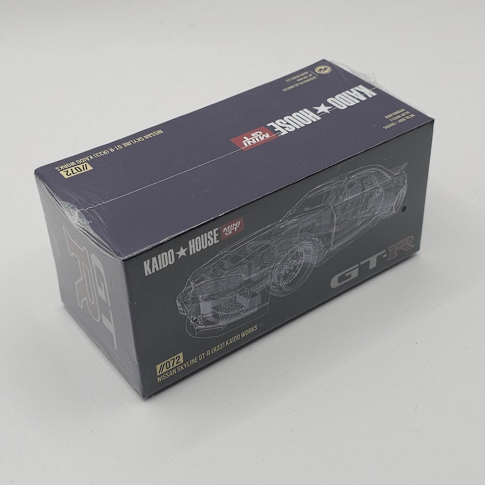 Mini GT x Kaido House #72 Nissan Skyline R33 GT-R Kaido Works V1 1/64 Scale