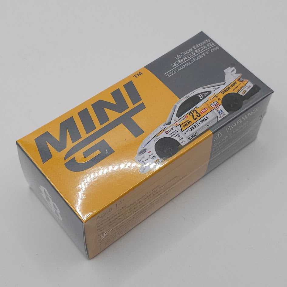 Mini GT Nissan LB-Super Silhouette S15 SILVIA #23 2022 Goodwood Festival of Speed 1/64 Scale