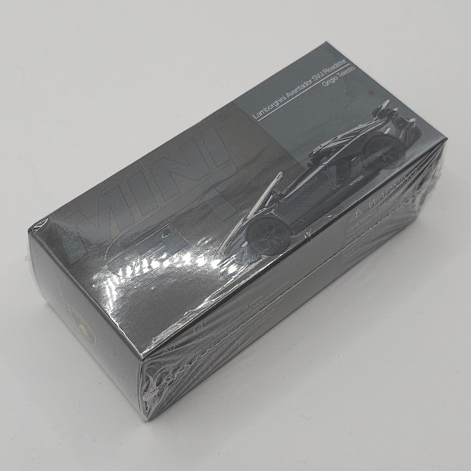 Mini GT Lamborghini Aventador SVJ Roadster Griglo Telesto (LHD) 1/64 Scale