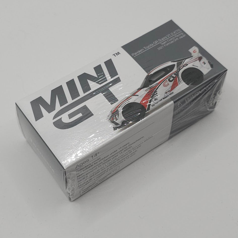 Mini GT Pandem Toyota GR Supra V1.0 #770 Team Cusco Racing 2021 Formula Drift Japan 1/64 Scale