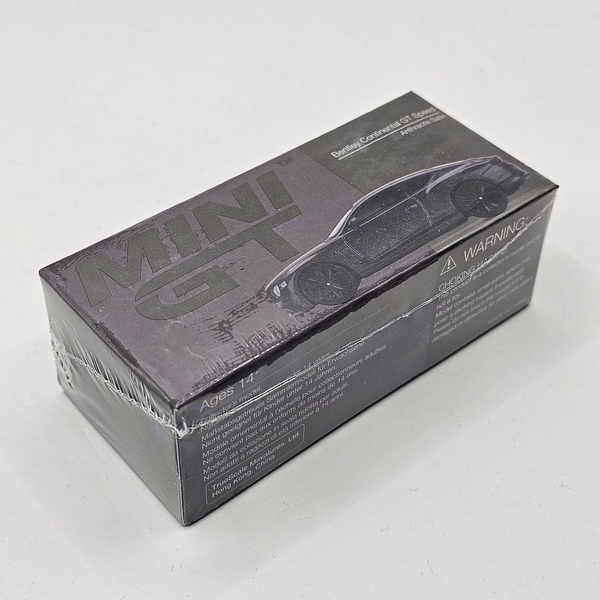Mini GT Bentley Continental GT Speed 2022 Anthracite Satin (LHD) 1/64 Scale