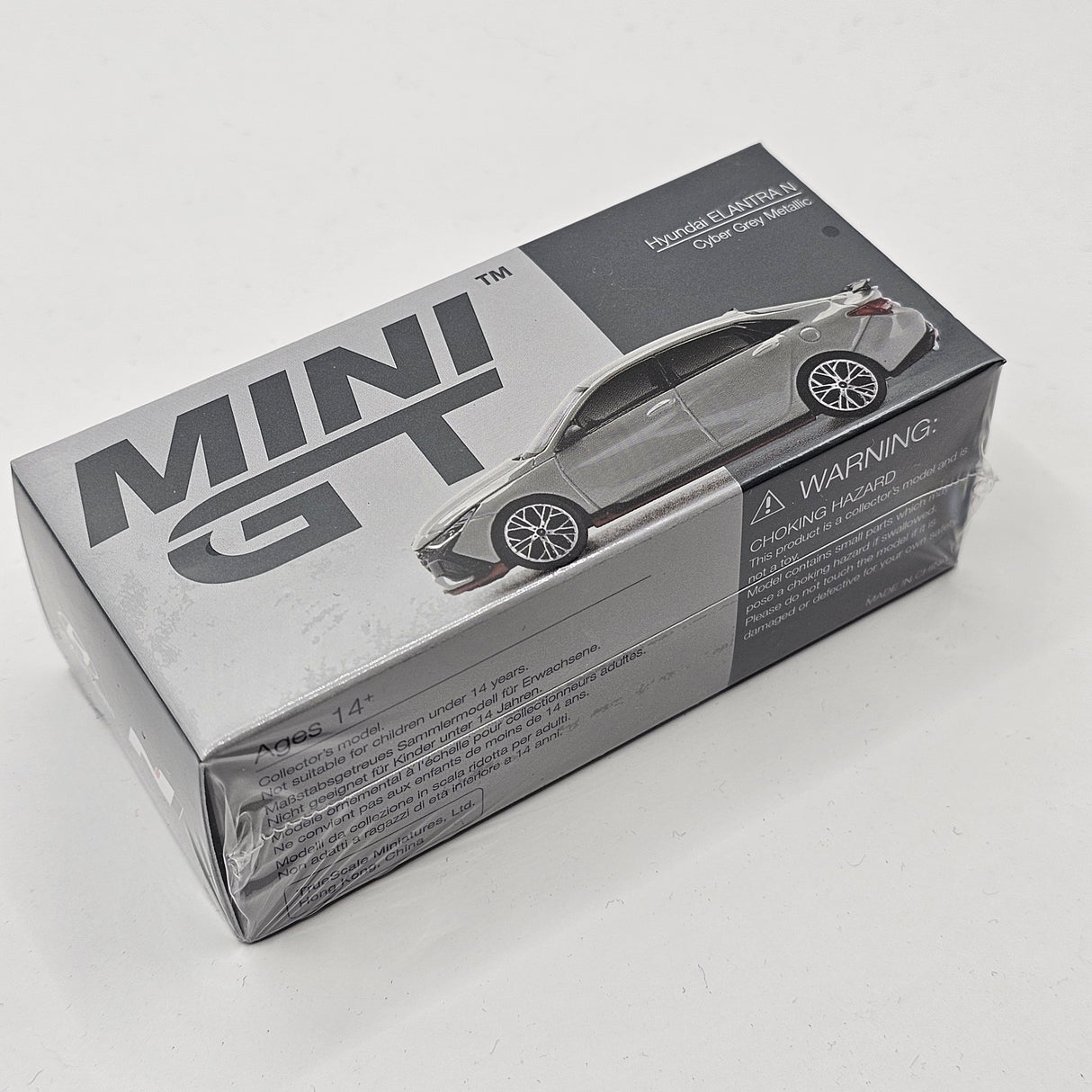 Mini GT Hyundai Elantra N Cyber Grey (LHD) 1/64 Scale
