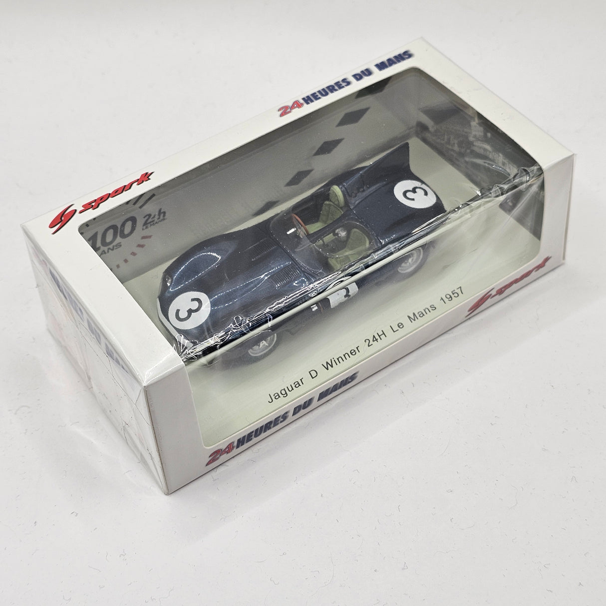 Spark Jaguar D Type #3 Winner 24H Le Mans 1957 I. Bueb/R. Flockhart 1/43 Scale