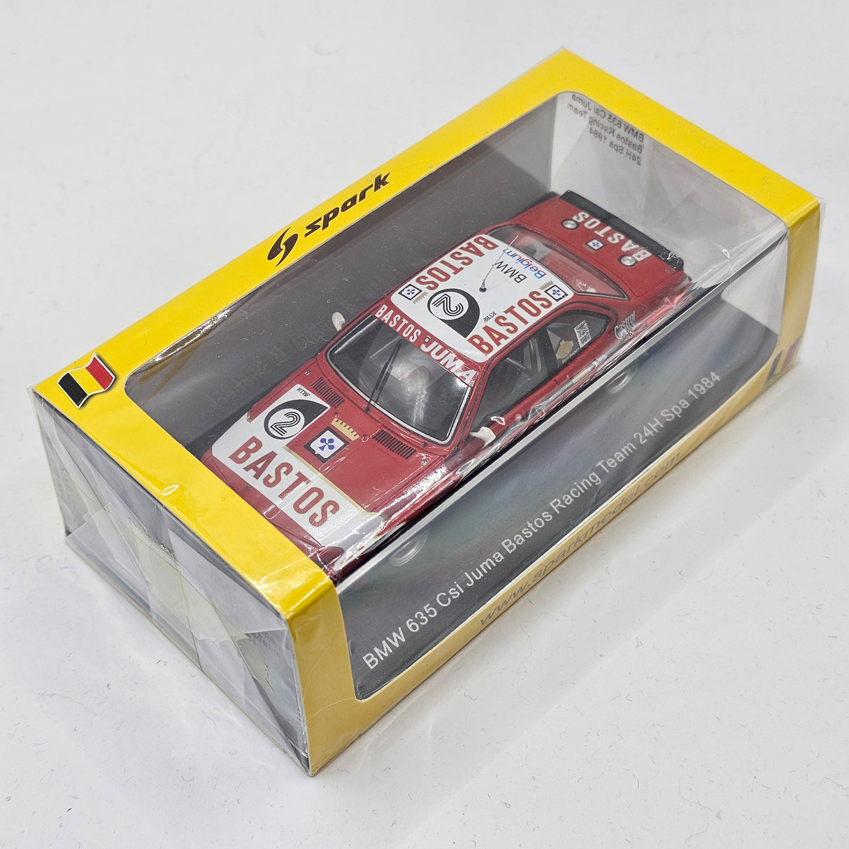 Spark BMW 635 Csi #2 Juma Bastos Racing Team 24H Spa 1984 1/43 Scale