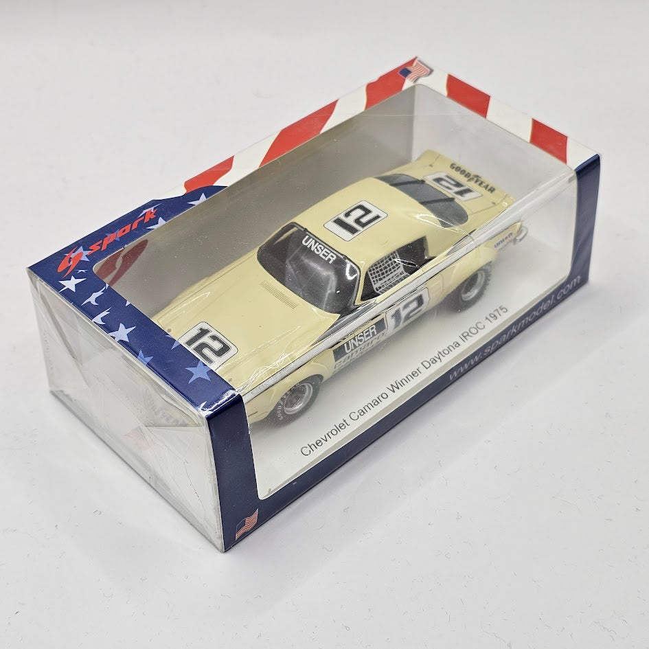 Spark Chevrolet Camaro #12 Winner IROC Daytona 1975 - Limited Edition 500 Pieces 1/43 Scale