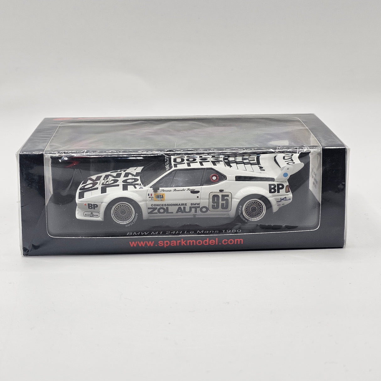 Spark BMW M1 M88 3.5L S6 Team Bmw Zol-auto N.95 24H Le Mans 1980 1/43 Scale