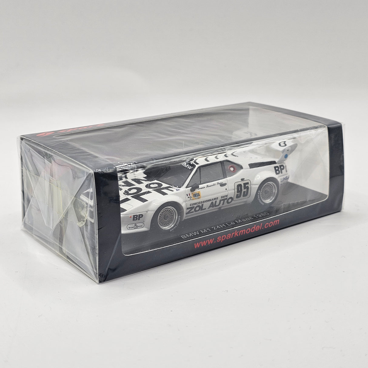 Spark BMW M1 M88 3.5L S6 Team Bmw Zol-auto N.95 24H Le Mans 1980 1/43 Scale
