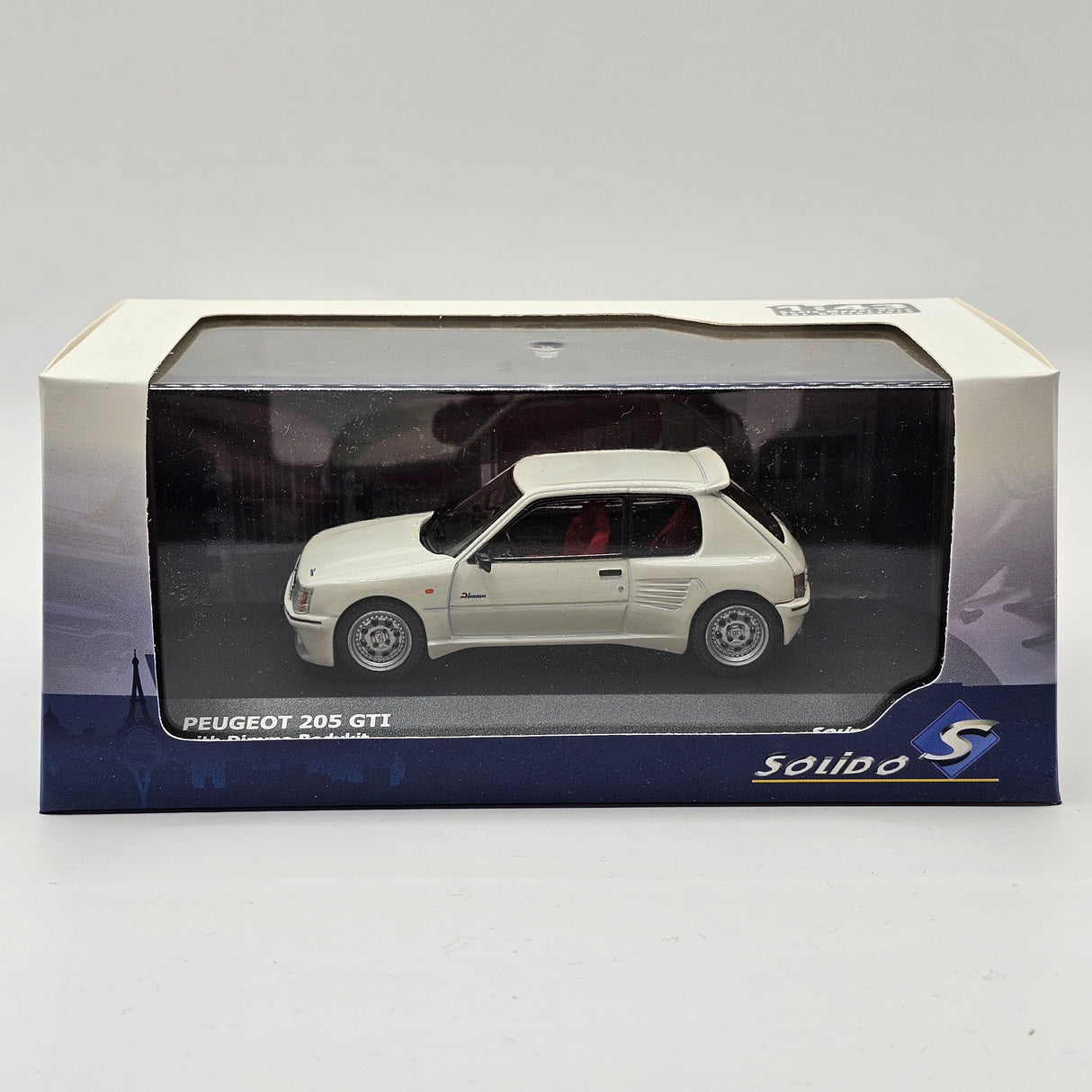 Solido Peugeot 205 GTI Dimma Body Kit 1989 White 1/43 Scale