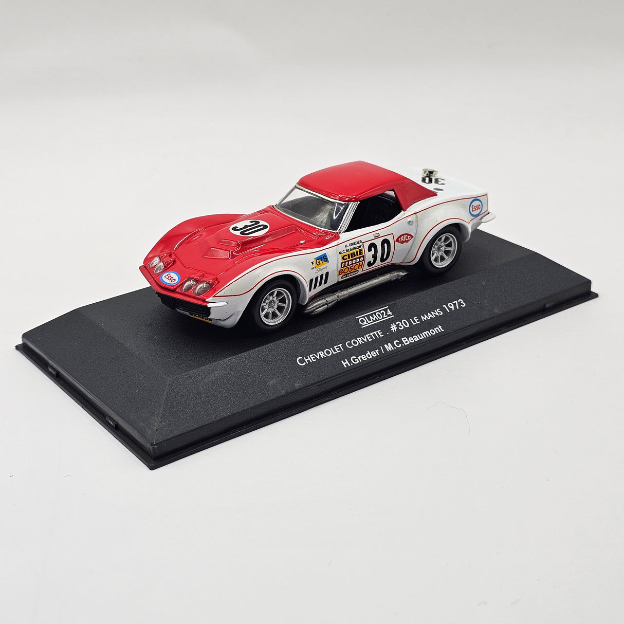 Quartzo Chevrolet Corvette "Greder Racing" #30 Le Mans 1973 1/43 Scale