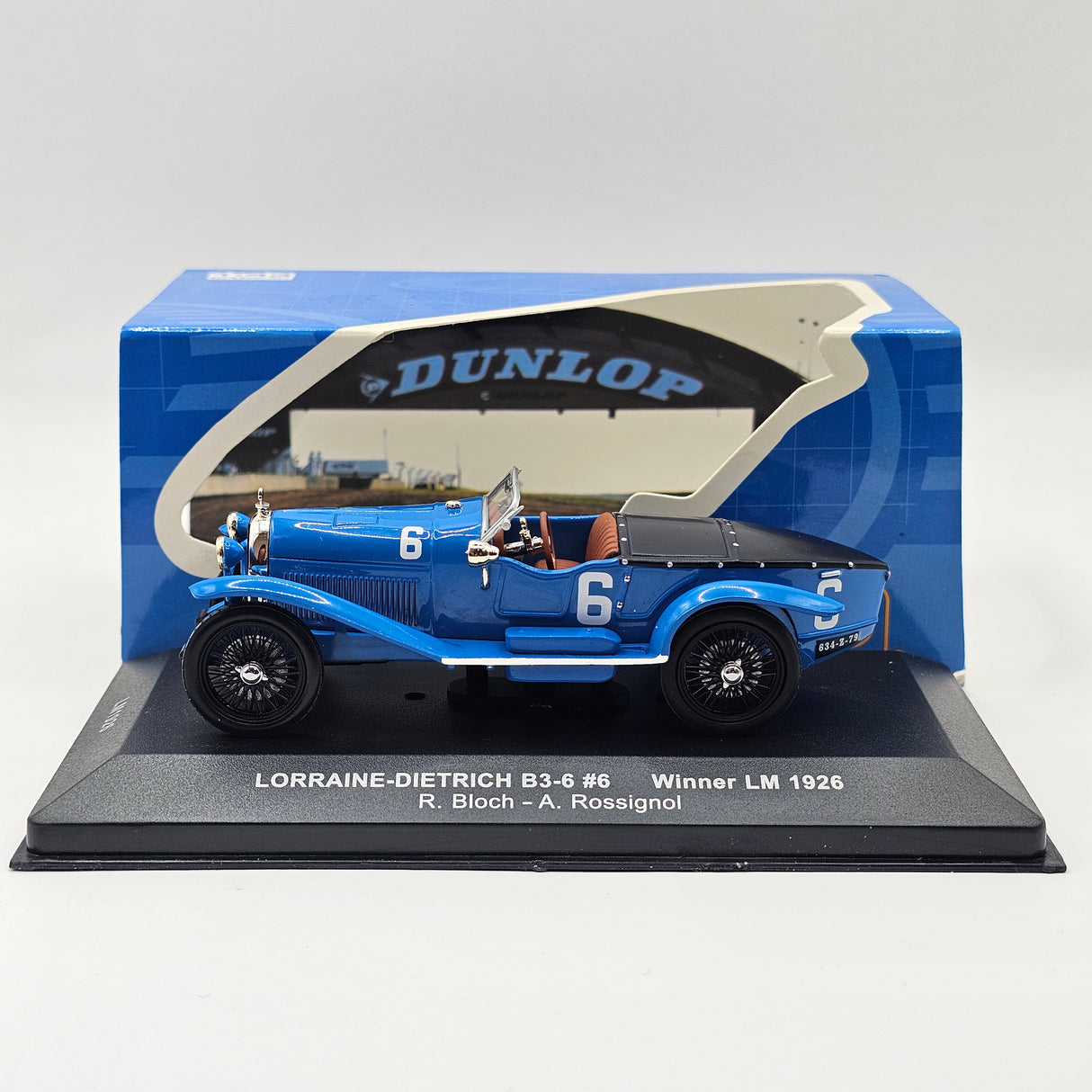 IXO Lorraine-Dietrich B3-6 No.6 24h Le Mans Winner 1926 1/43 Scale