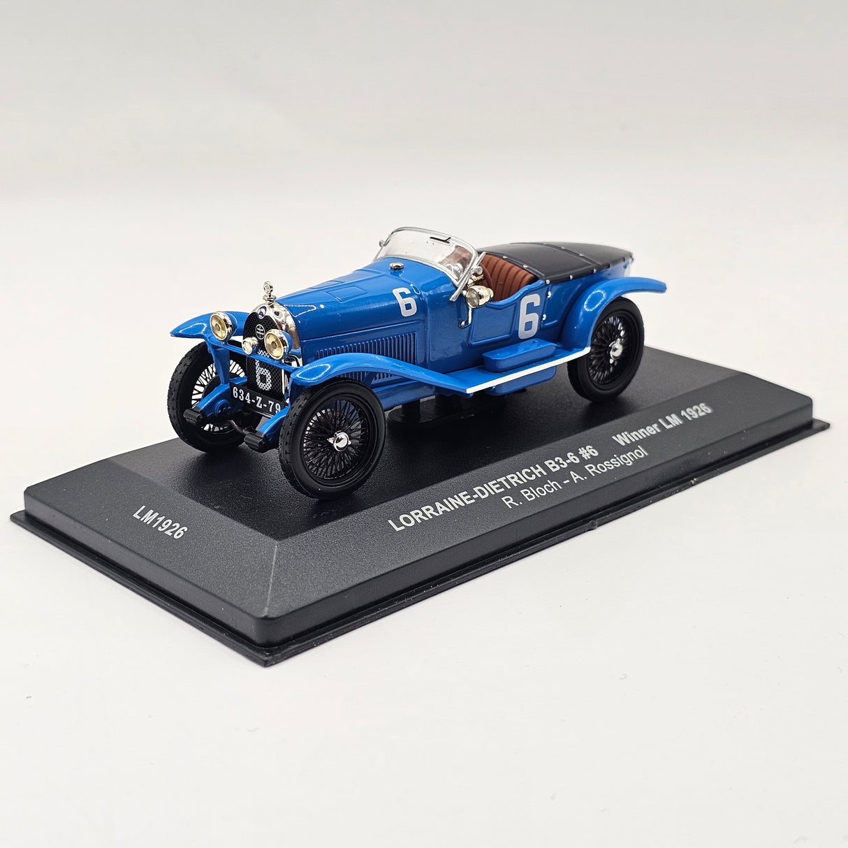 IXO Lorraine-Dietrich B3-6 No.6 24h Le Mans Winner 1926 1/43 Scale
