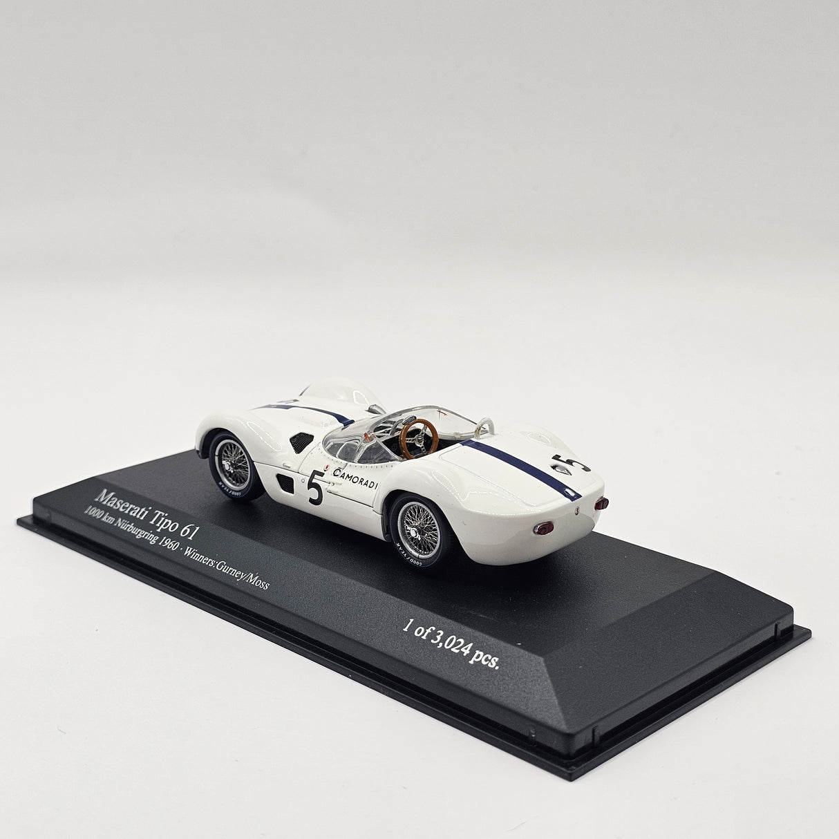 Minichamps Masarati Tipo 61 Birdcage ADAC 1000KM Winners 1960 1/43 Scale