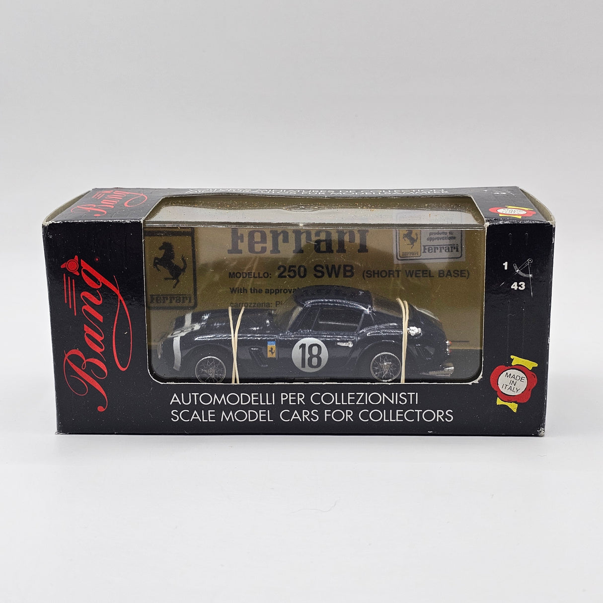 Bang Models Ferrari 250 SWB #18 Le Mans 1961 1/43 Scale