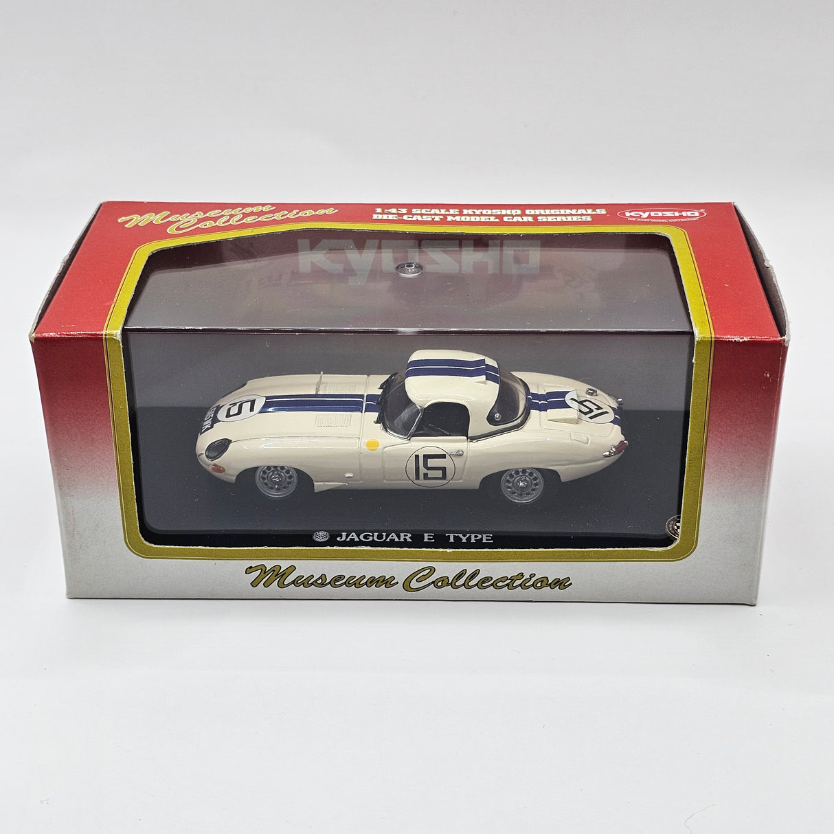 Kyosho Jaguar E-Type Roadster #15 Le Mans 1963 1/43 Scale