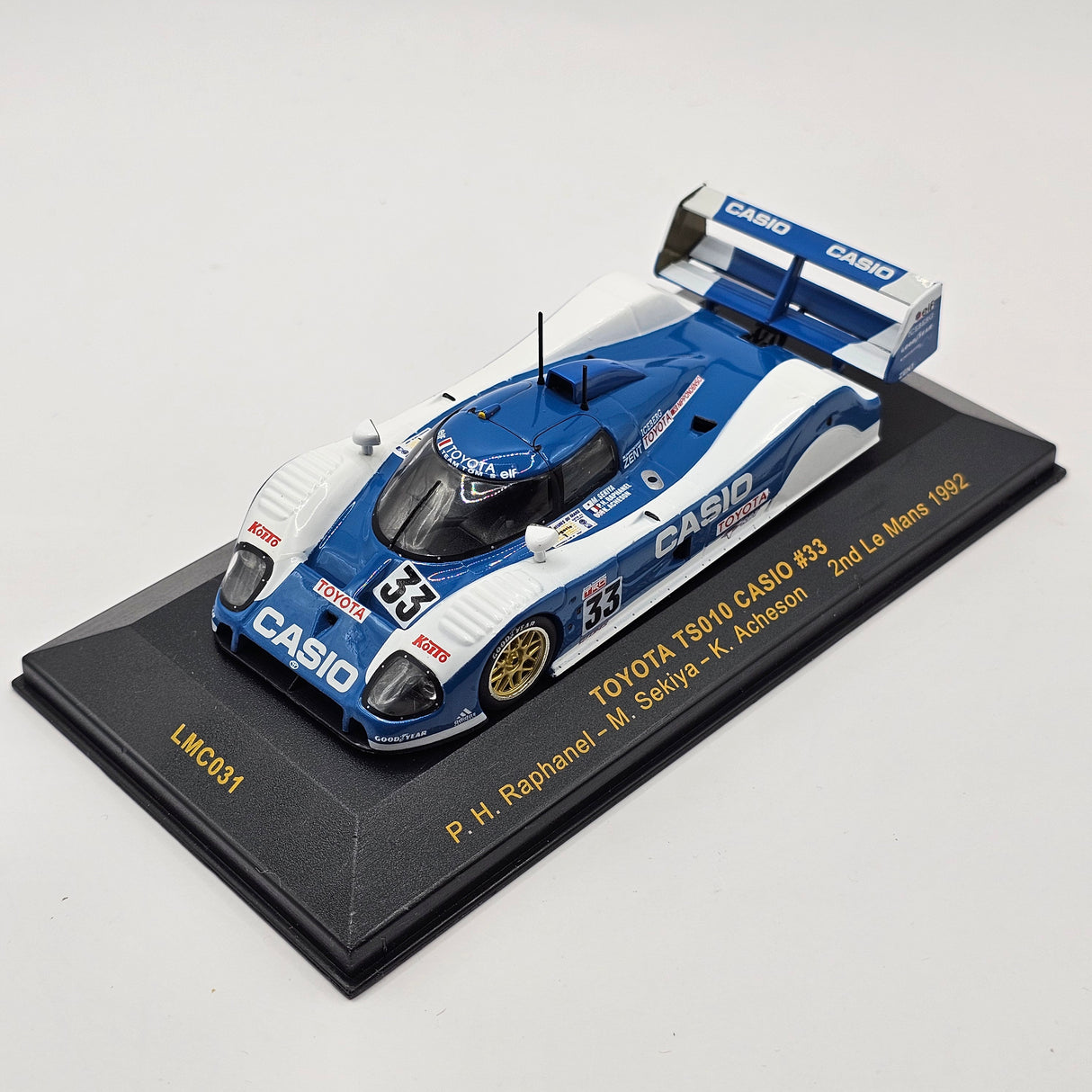 IXO Toyota TS010 "Casio" #33 2nd Place Le Mans 1992 1/43 Scale