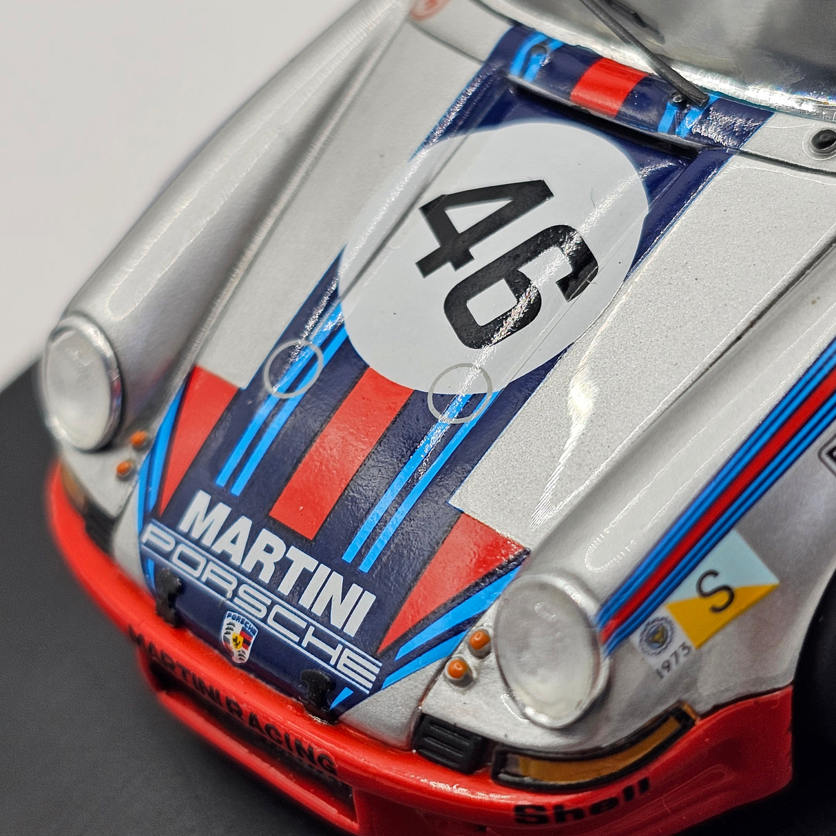 Spark Porsche 911 Carrera #46 Martini Racing Le Mans 1973 1/43 Scale