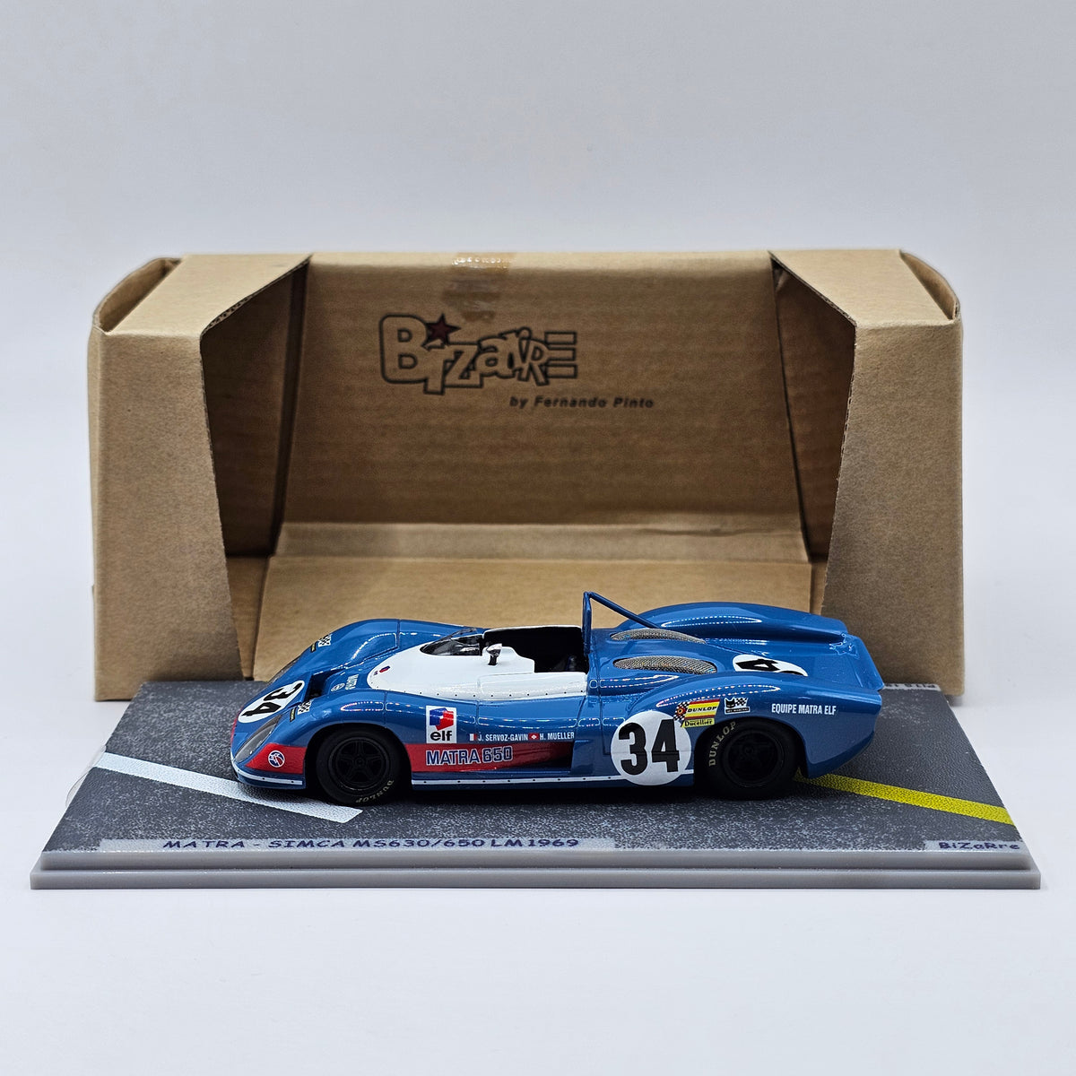 Ancienne Miniature Matra 650 N°35 Des 24H Du Mans 1969 - Marque Verem, échelle 1/43